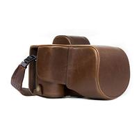 MegaGear MG1121 Sony Alpha A7S II, A7R II, A7 II (28-70mm) Estuche Ever Ready, Funda de Cuero, de Pronto Uso, con Correa, Marron Oscuro