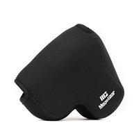 MegaGear MG1165 - Funda de neopreno ultraligera con mosquetón para cámara Panasonic Lumix DC-FZ82, FZ80, DC-FZ70, FZ72, color negro