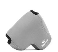 MegaGear MG1166 - Funda de Neopreno Ultraligera con mosquetón para cámara Panasonic Lumix DC-FZ82, FZ80, DC-FZ70, FZ72, Color Gris