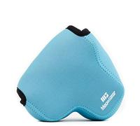 MegaGear MG1167 - Funda de Neopreno Ultraligera con mosquetón para cámara Panasonic Lumix DC-DC-FZ82, FZ80, DC-FZ70, FZ72, Color Azul