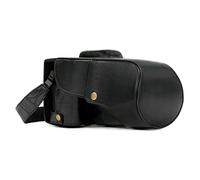 MegaGear MG1184 Canon EOS Rebel T6s, EOS 760D, EOS 8000D (18-55mm) Estuche Ever Ready, Funda de cuero, de pronto uso, con correa - Negro