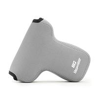 MegaGear MG1197 - Funda de Neopreno con mosquetón para cámara Olympus OM-D E-M5 Mark II (12-40 mm), Color Gris