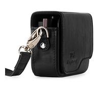 MegaGear MG1263 para Leica C Typ 112 - Estuche de Cuero, con Correa, Negro