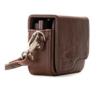 MegaGear MG1264 para Leica C Typ 112 - Estuche de Cuero, con Correa, Marron Oscuro