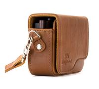 MegaGear MG1265 para Leica C Typ 112 - Estuche de Cuero, con Correa, Marrón Claro