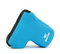 MegaGear MG1501 Sony Alpha A6400, A6500 (16-70, 18-135 mm) Estuche Ever Ready, Funda de cuero, de pronto uso, con correa - Azul