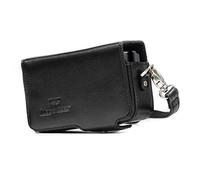 MegaGear MG1509 - Funda para Canon PowerShot SX740 HS/SX730 HS (de cuero, con correa) color negro