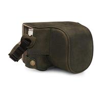 MegaGear MG1698 Ever Ready - Funda de Piel para cámara Leica D-Lux 7, Color Verde