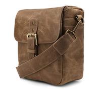 Megagear Mg1702 Torres Mini - Funda de Piel para Cámaras Réflex y de Fotos Réflex, Marrón Grisáceo