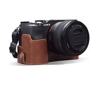 MegaGear MG1955 Ever Ready - Funda de Piel auténtica para cámara Sony Alpha 7C, Color marrón