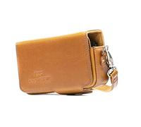 MegaGear MG282- Funda de Piel con cinturón, Marrón Claro