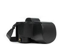 MegaGear MG524 Ever Ready Funda Protectora de Piel para cámara Sony Alpha a7 II, a7R II y a7S II con Lente de 28 a 70 mm (Negro), 8 x 6.7 x 4.1 Pulgadas