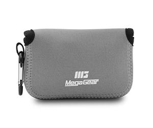 MegaGear MG718 Estuche de cámara Ultra Ligero, de Neopreno Compatible con Panasonic Lumix DC-TZ95, DC-TZ90, DMC-TZ100 - Gris