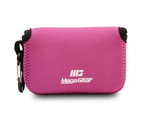 MegaGear MG792 Estuche de cámara ultra ligero, de neopreno compatible con Nikon Coolpix W150, W100, S33 - Rosa