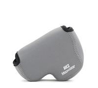 MegaGear Nikon Coolpix L340 - Funda Ultraligera para cámara de Fotos (Neopreno, con mosquetón), Color Gris