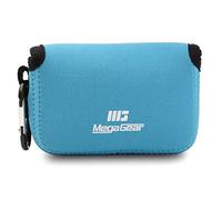 MegaGear - Panasonic Lumix DC-ZS200, TZ200, Leica C-Lux - Estuche de cámara ultra ligero, de neopreno, con mosquetón - Azul