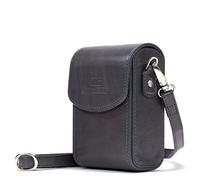 Megagear para mg1560 Sony Cyber-Shot dsc-rx100 Vi, dsc-rx100 v, dsc-rx100 IV - Estuche de Cuero, con Correa - Gris.
