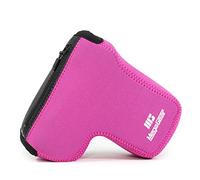 MegaGear - Ultra Ligero Cámara Funda de neopreno con mosquetón para Sony Alpha A6500, rosa