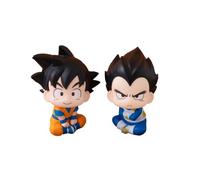 Megahouse Dragon Ball DAIMA Look Up Set: Son Goku (Mini) y Vegeta (Mini): Figuras Coleccionables de PVC. Estatuas con cabeza articulada. Diseño adorable, ideal para fans de la nueva saga Dragon Ball.