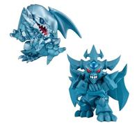 Megahouse, Figura de Accion Megatoon Blue Eyes White Dragon&Obelisk The Tormentor Yu-Gi-Oh! Set (with Gift) 12 cm, MH841279, Multicolor, Optima para los Fanaticos del Anime