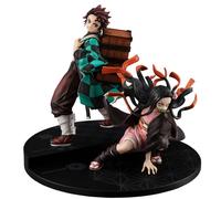Figura megahouse serie g.e.m. demon slayer kimetsu no yaiba kamado brother & sis