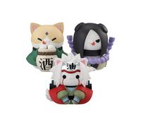 Pack figuras megahouse 3 unidades naruto megacat nyanto! gift incluido