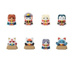 Megahouse Mobile Suit Gundam Mega Cat Project Surtido Trading Figuras 3 cm Nyandam We Are The Earth Federation Forces (8)