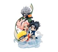 Megahouse Naruto Shippuden - Gather Here Team 7! Set Coleccionable con Naruto, Sasuke, Sakura y Kakashi: Edición Limitada. Producto Oficial con Figuras detalladas, Fans del Anime.