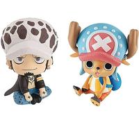 Pack 2 figuras megahouse one piece look up trafalgar d law & tony tony chopper con regalos sorpresa