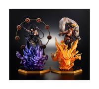 Megahouse Pack 2 Figuras Naruto Shippuden 28 cm Naruto Dios del Viento Sasuke Dios del Trueno