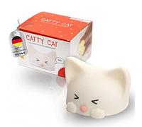 MegaLight Luz nocturna LED niños | Luz nocturna bebé sin piezas pequeñas tragables | Luz lactancia regulable RGB multicolor efecto sonoro| lámpara de noche habitación infantil táctil USB | Catty Cat