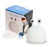 MegaLight Luz nocturna LED niños | Luz nocturna bebé sin piezas pequeñas tragables | Luz lactancia regulable | lámpara de noche para habitación infantil táctil USB | Momo Moon