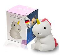 MegaLight Luz nocturna niños | Cambio de color RGB | Luz de noche bebé sin piezas pequeñas | Luz de lactancia regulable en intensidad con temporizador | Luz de noche unicornio táctil USB | Maggy Magic