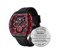 MEGALITH Reloj Hombre Militar Cronografo: Relojes de Pulsera Grande Impermeable Deportivo Analógico - Regalo para Esposo Padre Aniversario Cumpleaños