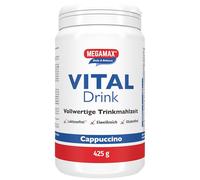 Megamax - Diät Drink - Bebida en polvo para adelgazar y perder grasa - Capuchino - 425 g (17 raciones)