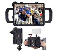 MegaMount - Estabilizador multimedia para Apple iPad Pro de 12.9 pulgadas, 5ª generación M1 2020, 4ª generación y 3ª generación 2018, micrófonos para grabación de vídeo. Se monta en trípodes y