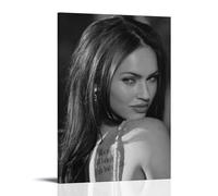 Megan FoxPainting - Póster artístico en lienzo para decoración de pared, hogar, dormitorio, estética, pintor, sala de estar, decoración de pared, estilo marco, 60 x 90 cm