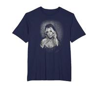 Megan Moroney Estoy Bien B&N Retrato Camiseta, Hombre Tallas Grandes, Azul Marino, 4X Alto