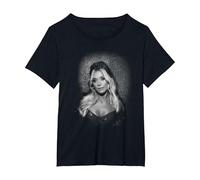 Megan Moroney Estoy Bien B&N Retrato Camiseta, Mujer Tallas Grandes, Negro, 3XL Grande