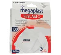 MEGAPLAST 14403 COMPRESAS DE GASA ESTERIL MEGAPLAST 100