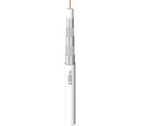 Megasat 100187 100m Color blanco - Cable coaxial (100 m, Color blanco, 75 Ω, Cobre, 0,9 mm, 7,2 mm)
