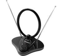 Megasat DVB-T 30 V2 - Antena (DVB-T/DVB-T2, FM, Dab/Dab+, Amplificador de 28 dB, Filtro LTE) - Negro