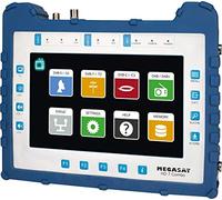 Megasat HD 7 Combo - Medidor multifunción (para DVB-S, DVB-S2, DVB-T, DVB-T2, DVB-C, Dab+, Imagen en Vivo de TV, Unicable, Pantalla a Color de 8,9″, batería, lámpara)