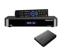 Megasat HD 935 Twin V4 Receptor Satelital HDTV SAT>IP Y Disco Duro De 1TB