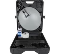 Megasat Kit Sat en maletín LNB + Cable - Maletín de Camping | Incluye antena satélite, ventosa, soporte para mástil y pared, LNB, cable de antena de 10 m