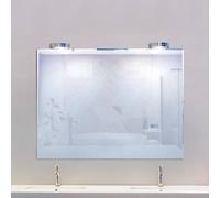 Megatron il Nostro Lámpara LED con pinza para espejos, cromada