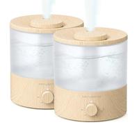 MEGAWISE - Humidificadores de niebla de enfriamiento de 1,5 litros con luces LED de 7 colores, niebla ajustable, humidificador ultrasónico silencioso para dormitorio y hogar
