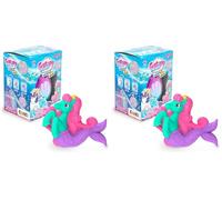 MEGGA EGG Galupy Mermaid - Huevo de Unicornio Que eclosiona, Huevo Sorpresa mágico con Figura de Unicornio para coleccionar (Paquete de 2)