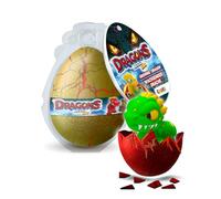 MEGGA Egg Huevo Dinosaurio con 6 Dragones Sorpresa Que Crecen en Agua hasta 12 cm - Juguetes Niños 3+ - Regalo Original de Dinosaurios para Niños y Niñas