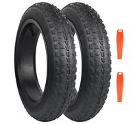 MEGHNA Cubierta de bicicleta eléctrica de 16/20/26 x 3,0 pulgadas, compatible con 76-305/76-406/76-559 MTB/Fat Tires/Snow&Electric Bike (solo 2 neumáticos+2 palancas de neumáticos, sin mangueras), 46